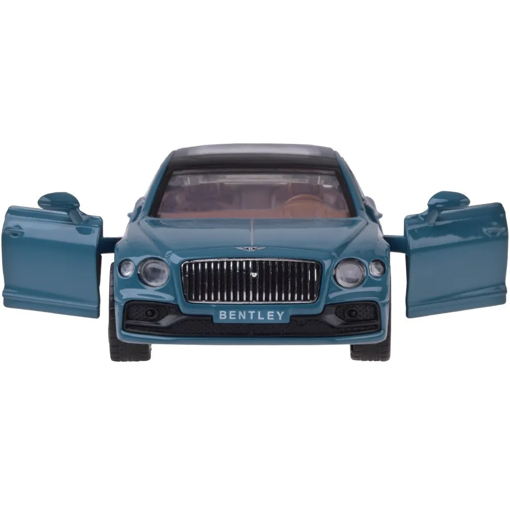 Tylny widok modelu z czerwonymi światłami Bentley Flying Spur Hybrid