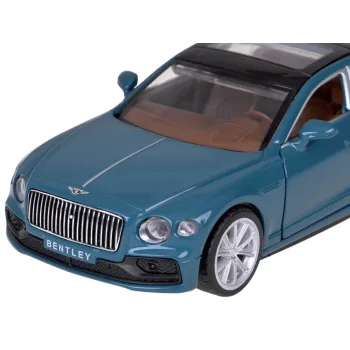 Bentley Flying Spur Hybrid na gładkiej powierzchni prezentujący zawieszenie