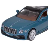 Bentley Flying Spur Hybrid na gładkiej powierzchni prezentujący zawieszenie