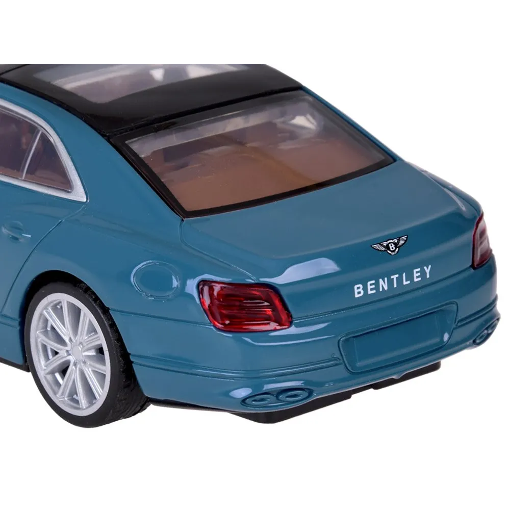 Metalowy model Bentley Flying Spur Hybrid z wyeksponowanymi detalami lamp