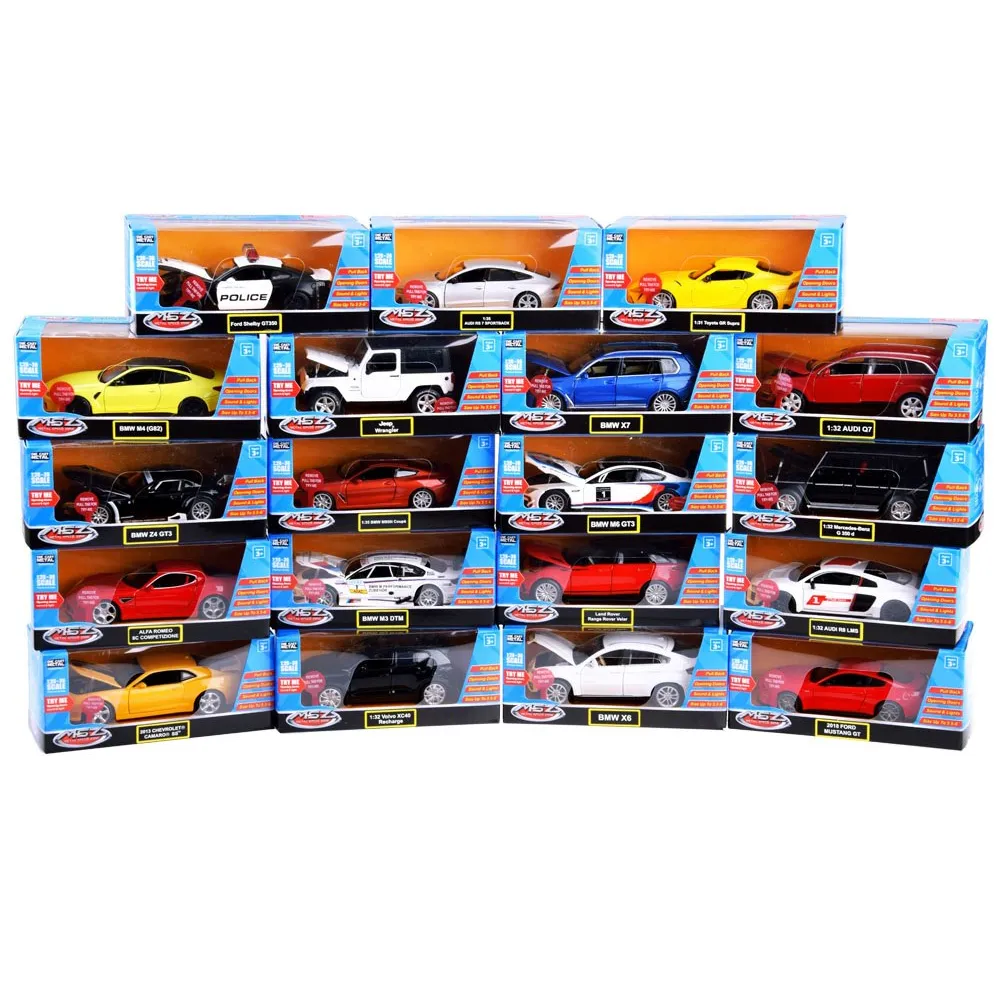 zabawkowe auto chevrolet camaro ss 1:32 z uruchomioną sygnalizacją świetlną