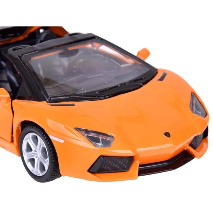 pomarańczowy lamborghini aventador 1:32 z podnoszonymi drzwiami