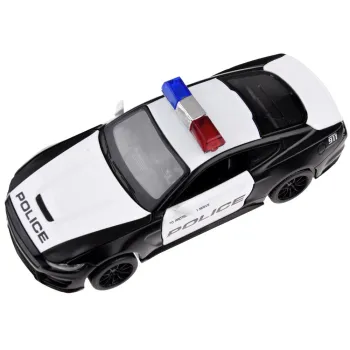 model samochodu Ford Shelby GT350 policja z efektem świetlnym z przodu auta
