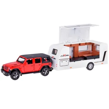 Auto na wakacje Samochód terenowy + Przyczepa kempingowa światła ZA5351