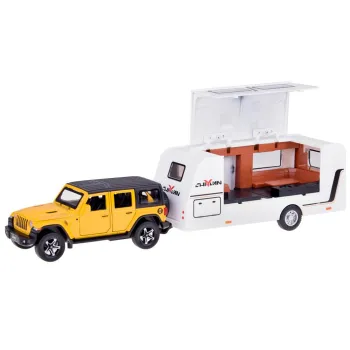 Auto na wakacje Samochód terenowy + Przyczepa kempingowa światła ZA5351