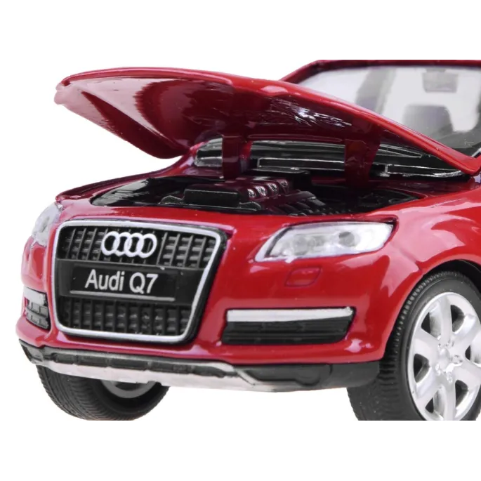 widok auta audi q7 1:32 z efektem świetlnym przednich świateł