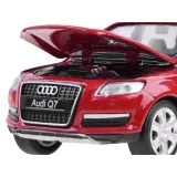 widok auta audi q7 1:32 z efektem świetlnym przednich świateł