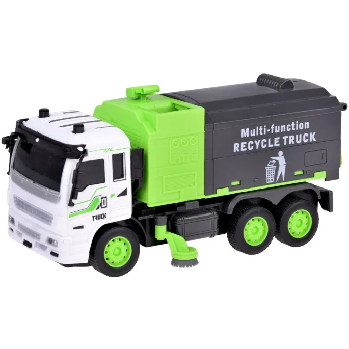 detal podnoszonego kontenera w śmieciarce rc0684