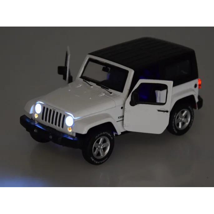 auto jeep wrangler z napędem friction – ustawione do jazdy