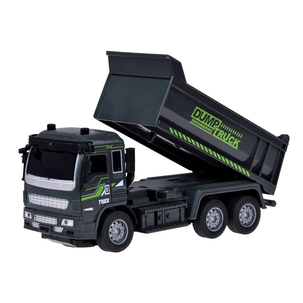 Kompaktowa wywrotka o wymiarach 19 x 7 x 7,5 cm