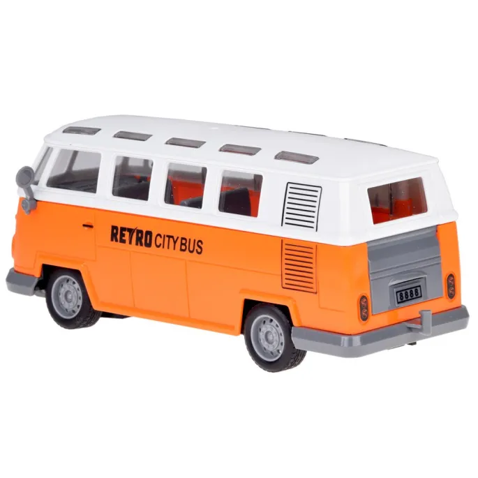 zestaw autobus retro city bus z pilotem obok