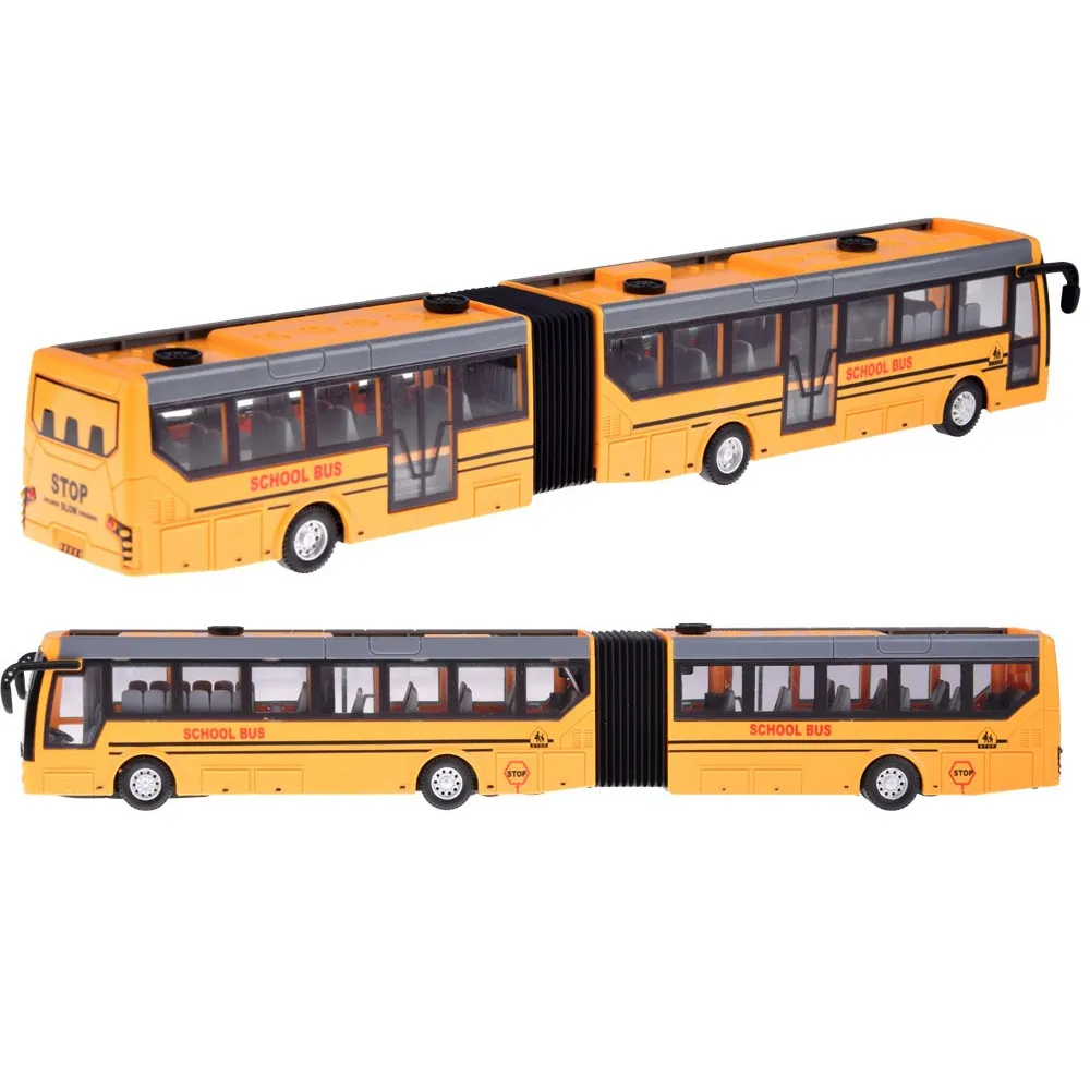 przednie światła LED świecące podczas jazdy autobusu miejskiego RC