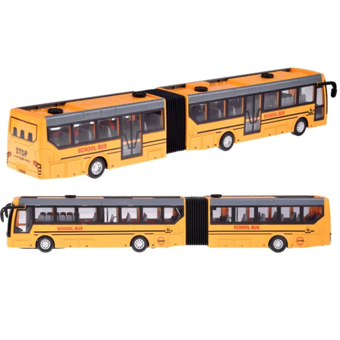 przednie światła LED świecące podczas jazdy autobusu miejskiego RC