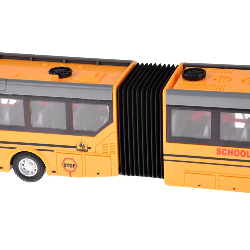 zbliżenie na realistyczne detale nadwozia autobusu zabawki