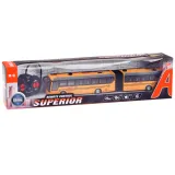 wnętrze zabawkowego autobusu rozświetlone czerwono-niebieskimi diodami