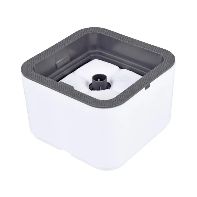 tryby przepływu wody pokazane na fontannie dla zwierząt