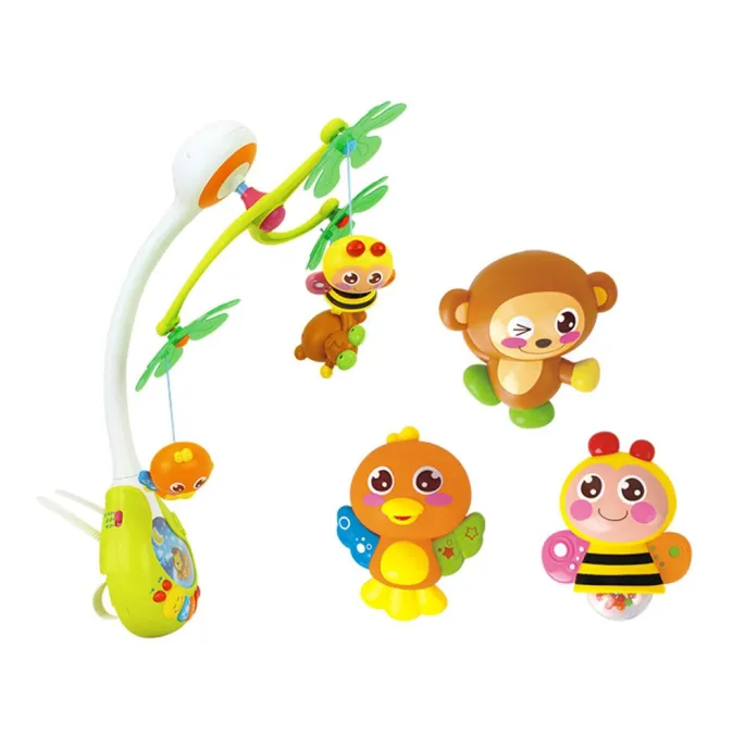 zestaw bajecznie kolorowa karuzelka z elementami w kształcie zwierzątek