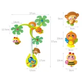 detal gumowego uchwytu karuzelki ZA0636 do mocowania w łóżeczku