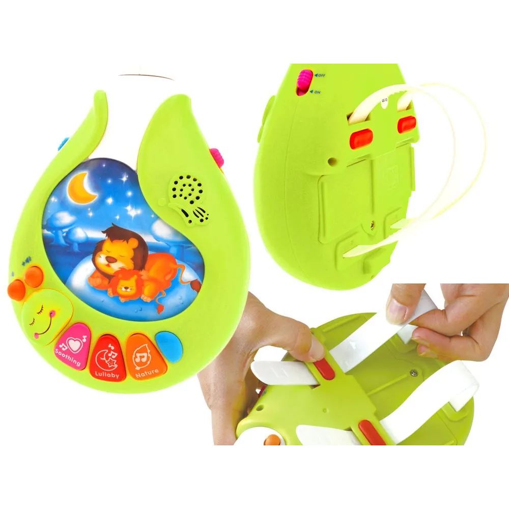 cały zestaw karuzelki z ramionami, zawieszkami i plastikowym pałąkiem