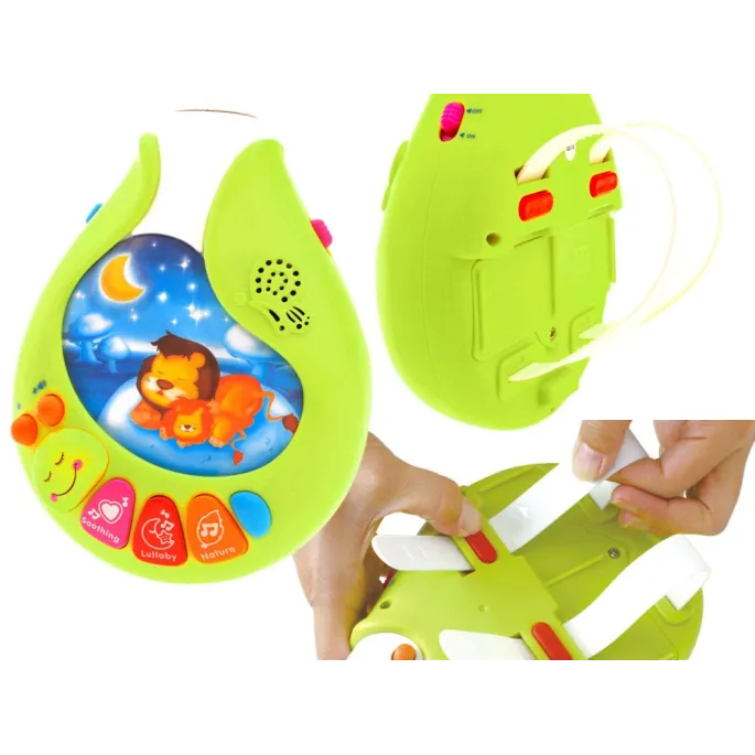 cały zestaw karuzelki z ramionami, zawieszkami i plastikowym pałąkiem