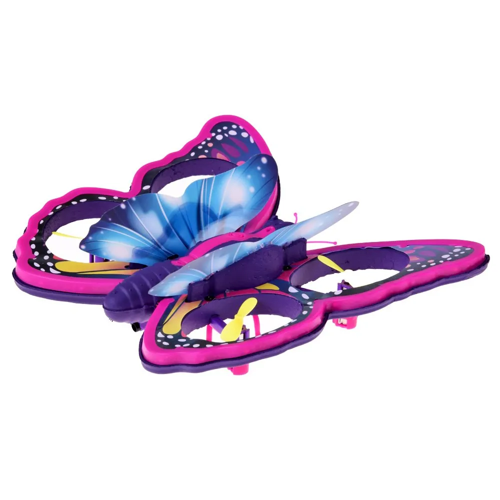 zbliżenie na kolorowe skrzydła motyla z podświetleniem led