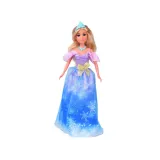 biały koń z niebieską grzywą oraz ozdobną uprzężą zbliżenie