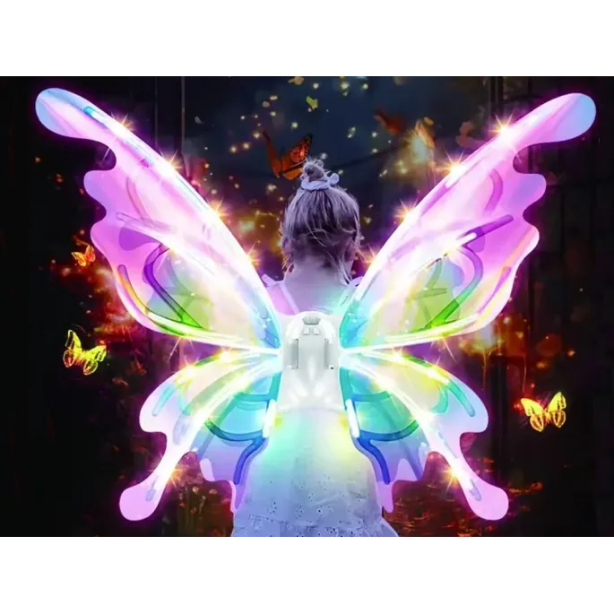 detal świecących elementów ledowych w skrzydłach