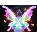 detal świecących elementów ledowych w skrzydłach