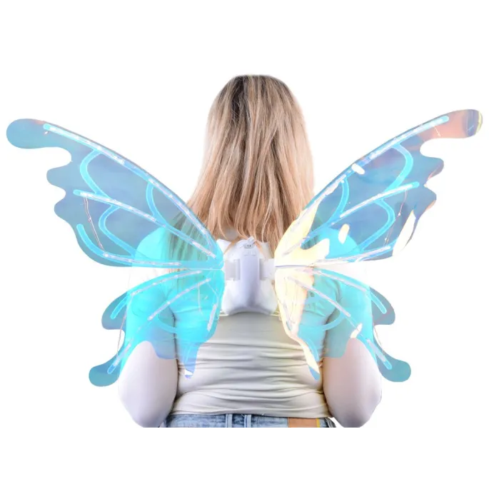 prezentacja skrzydeł z efektem zmiany barw