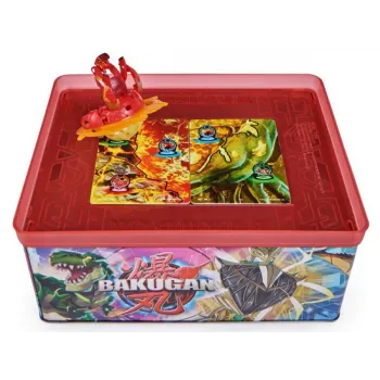 Bakugan-puszka kolekcjonerska z figurkami i kartami ZA5994
