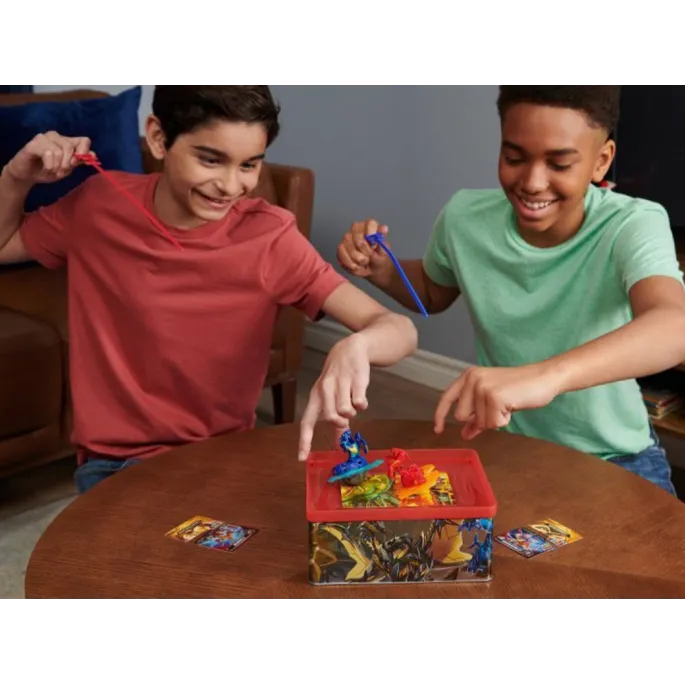 Praktyczna puszka Bakugan o wymiarach ok. 21 x 17 x 8 cm