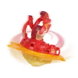 Elementy zestawu Bakugan przygotowane do rozgrywki na arenie