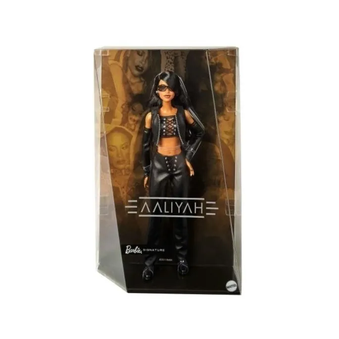 Barbie Aaliyah w charakterystycznej stylizacji, widok na sylwetkę lalki