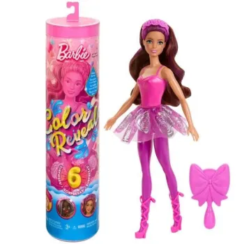 Barbie Color Reveal Baletnica z baletowymi akcesoriami i kolorowymi włosami