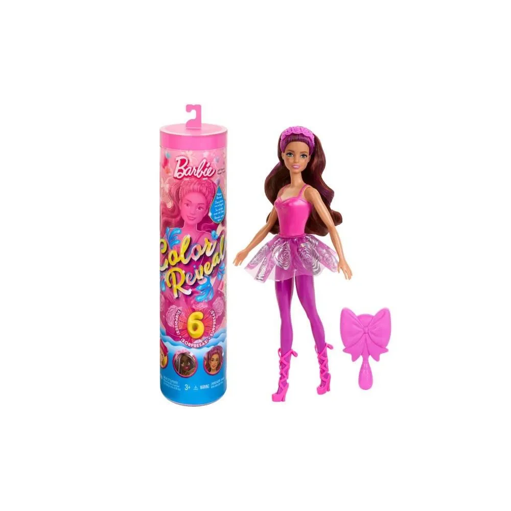 Barbie Color Reveal Baletnica z baletowymi akcesoriami i kolorowymi włosami