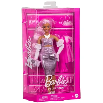 Barbie Deluxe Style HYV25 w modnej stylizacji z akcesoriami