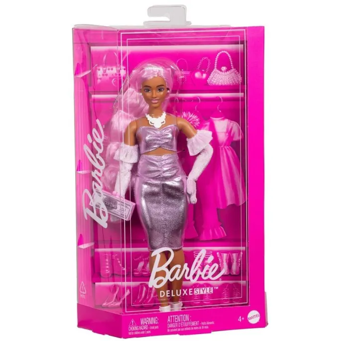 Barbie Deluxe Style HYV25 w modnej stylizacji z akcesoriami