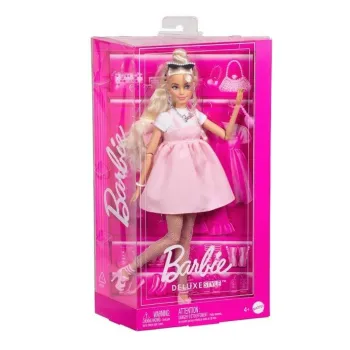 Lalka Barbie Deluxe Style HYV27 w nowoczesnej stylizacji z dodatkami