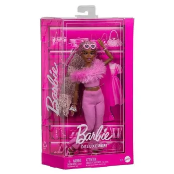 Lalka Barbie Deluxe Style HYV28 w modnym stroju z akcesoriami