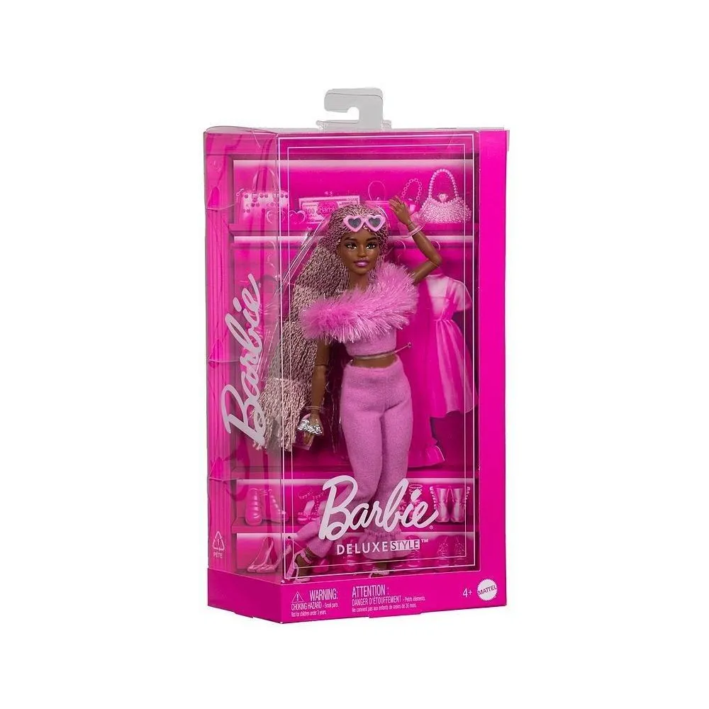 Lalka Barbie Deluxe Style HYV28 w modnym stroju z akcesoriami