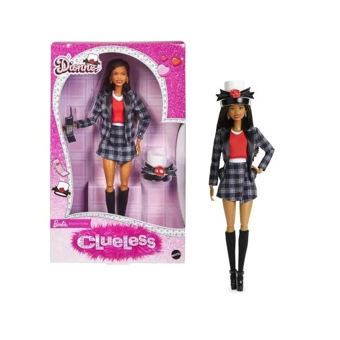 Barbie Dionne Clueless w stroju inspirowanym filmowym stylem z lat 90.