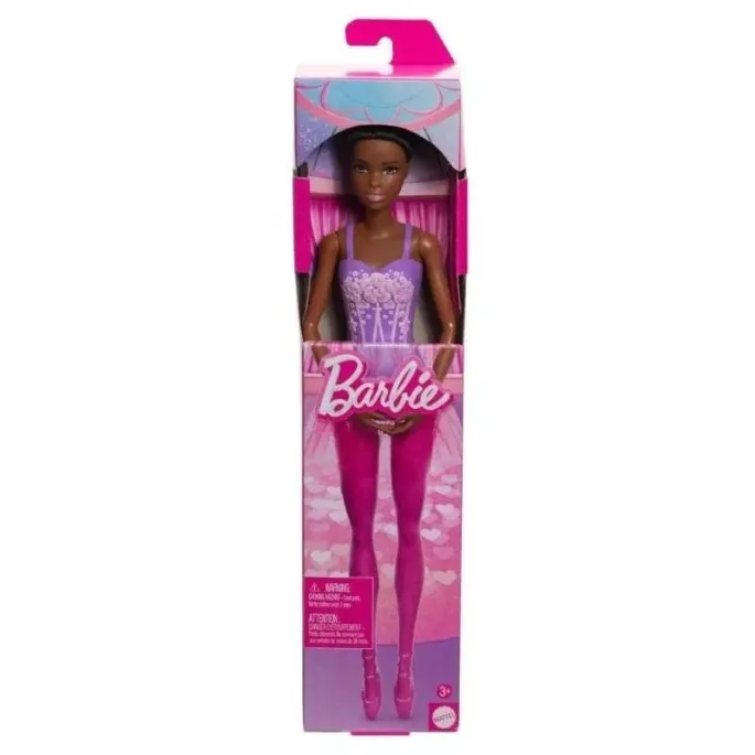Barbie Baletnica w ozdobnym stroju z kokiem i dopasowaną spódniczką