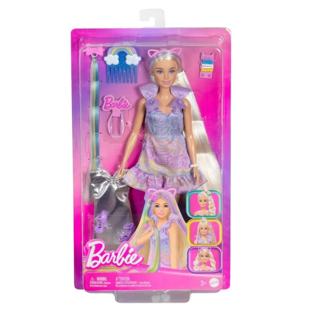 Barbie Hair Play JCT72 z długimi włosami i stylowymi akcesoriami
