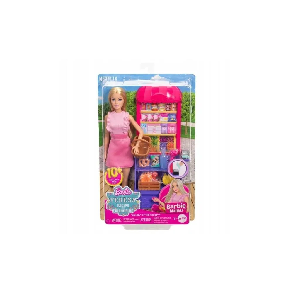 Barbie Malibu w modnym stroju podczas zabawy w zakupy