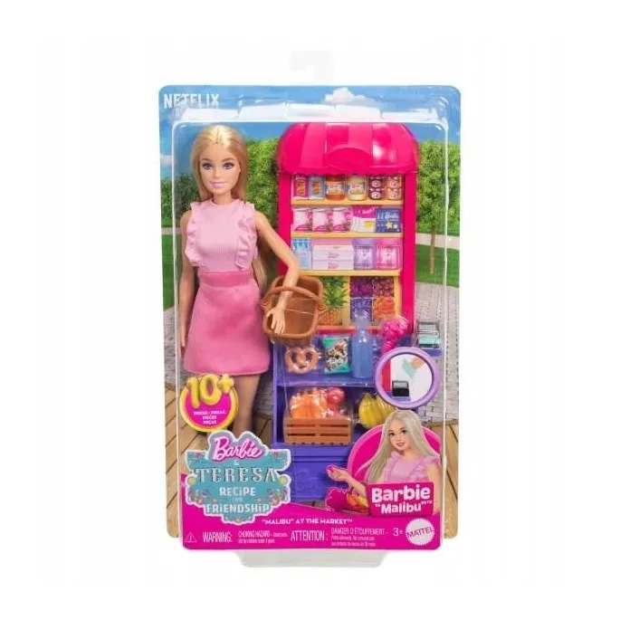 Barbie Malibu w modnym stroju podczas zabawy w zakupy