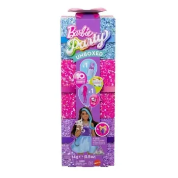 Barbie Party Unboxed Glam Party Stylowe w fioletowej stylizacji i modnych detalach