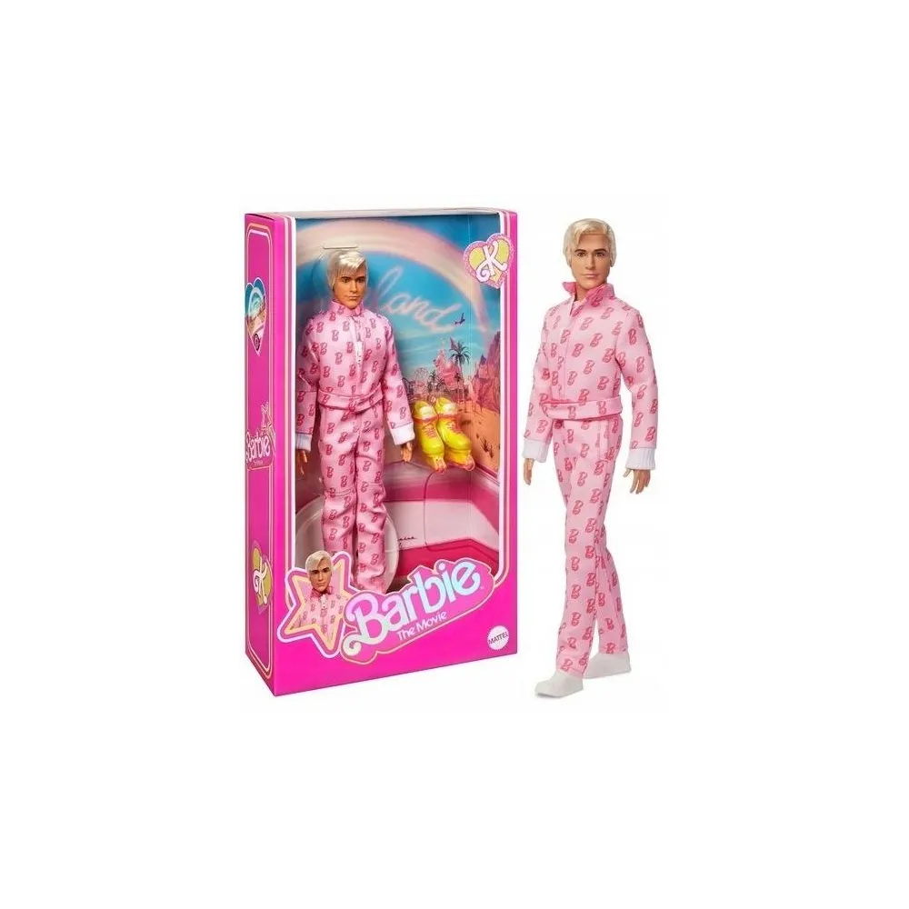 Lalka Ken z filmu Barbie w szczegółowym stroju inspirowanym ekranową postacią