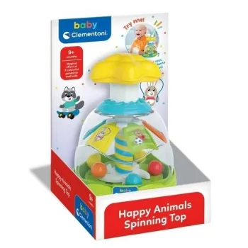 Bączek dla dzieci z kolorowymi kuleczkami i motywem zwierzątek pod kopułą