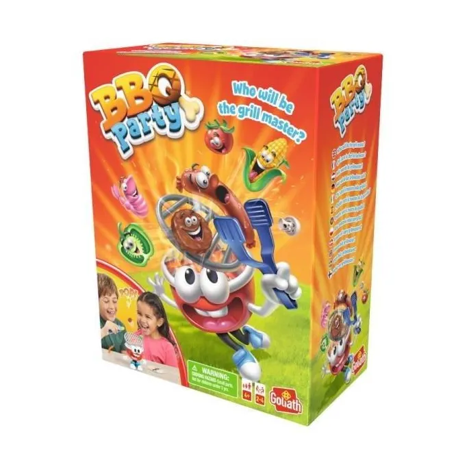 planszowa gra zręcznościowa bbq party z widocznym grillem i akcesoriami