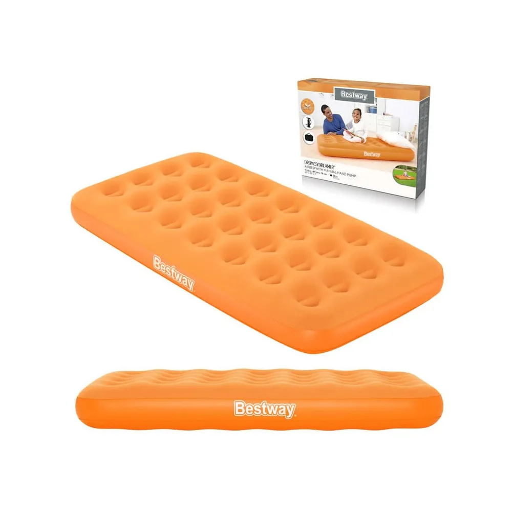 materac dmuchany bestway dla dzieci na jasnym tle